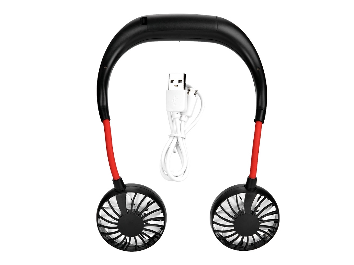 Aficionado Deportivo Portátil (dobles Ventiladores, Recargable, Portátil)
