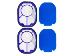 Pacote com 2 filtros pré-motor hepa de substituição para dyson dc16