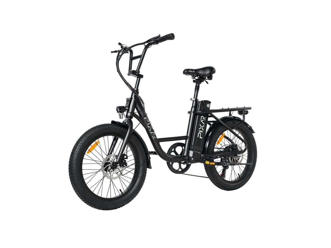 Pixar Fun1 350w 36v 10.4ah Bicicleta Eléctrica 20x3 Fat Negro