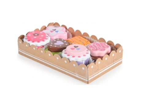 Utensilios de cocina MONI Set de Tarta de Madera 7 Piezas (Edad Mínima Recomendada: 24 meses)