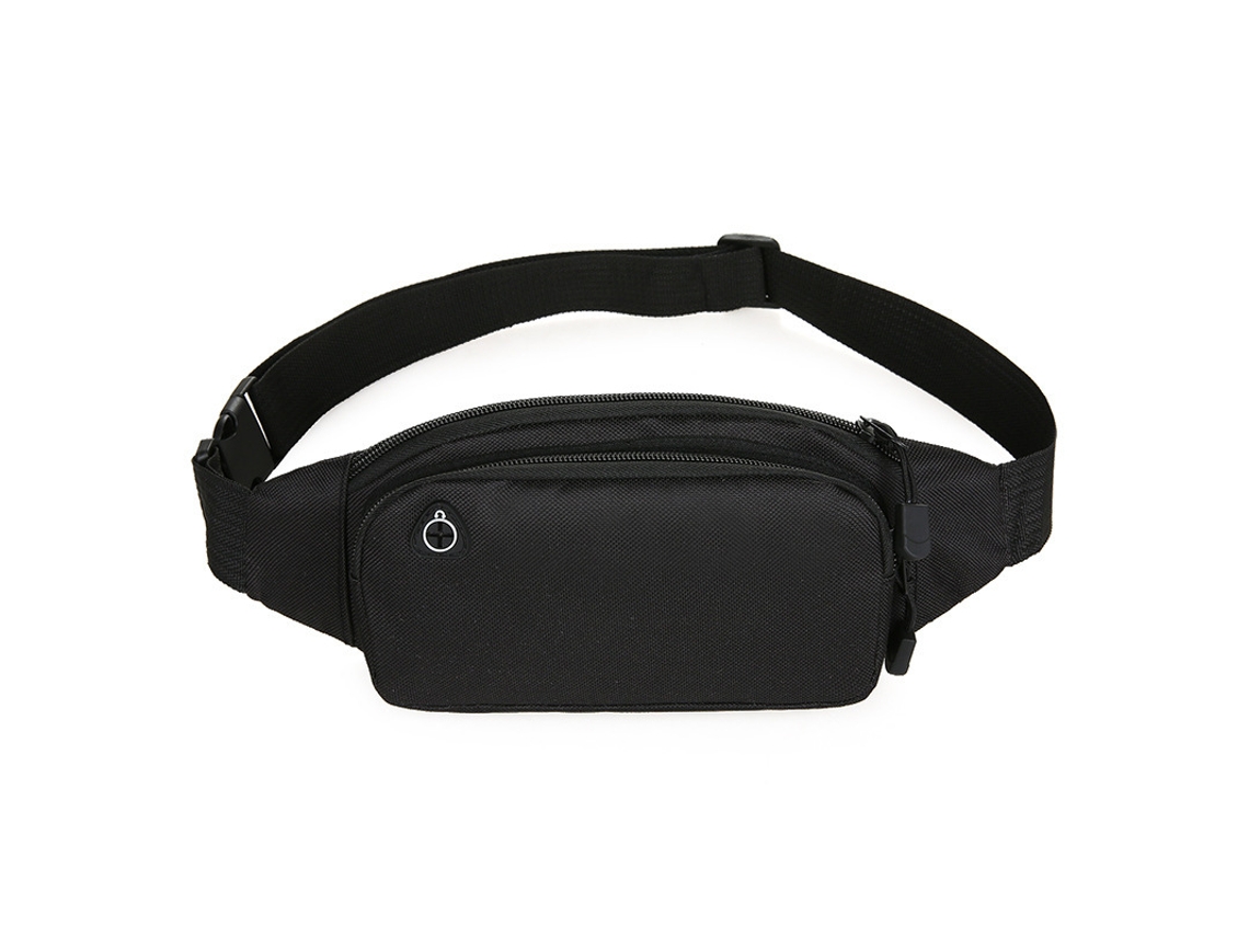 Cinturón deportivo multifuncional de lona Yuysan, impermeable, tamaño de 8 pulgadas, color negro.