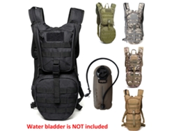 Mochila De Hidratación Impermeable Con Sistema Molle Para Camping, Ciclismo, Senderismo Y Escalada, Con Bolsa De Tpu, Gran Capacidad, Ajustable Y Diseño De Camuflaje.