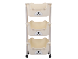 Carro De Almacenamiento De Alta Capacidad De 3 Niveles Con Ruedas Para Baño, Cocina Y Espacios Estrechos.