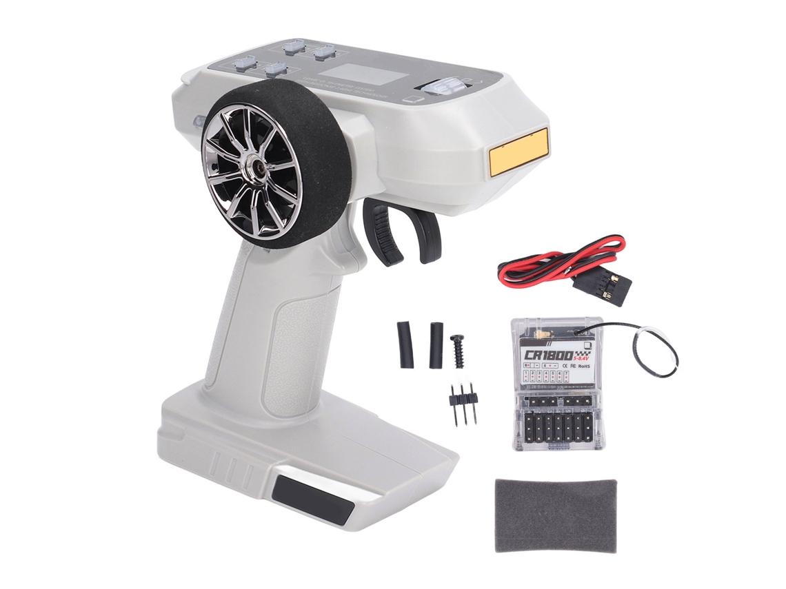 Transmisor De Radio Rc De 2,4 Ghz Y 8 Canales Ct01 Con Receptor Cr1800 De 5-84 V Para Barcos, Tanques, Coches Y Maquetas.