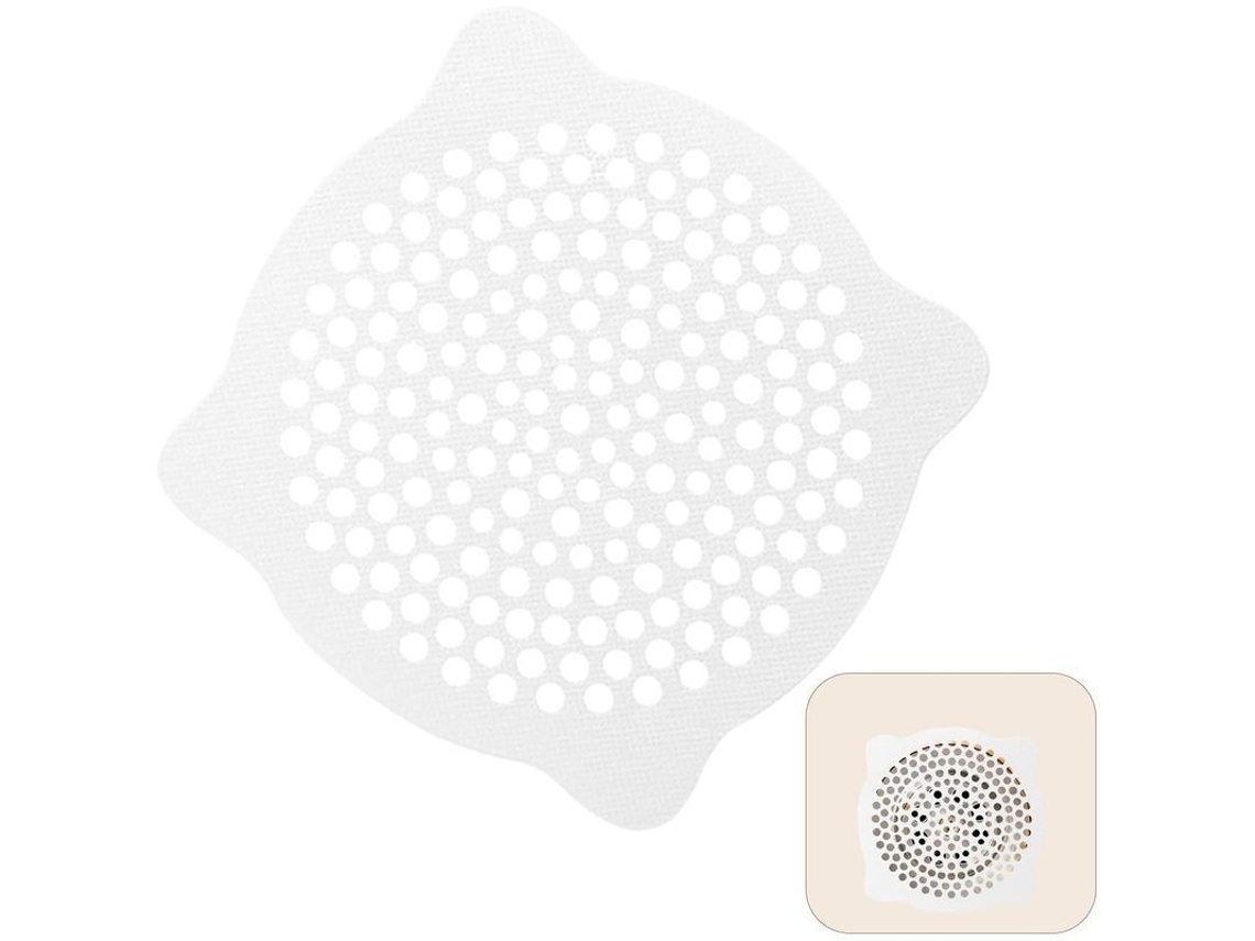 30 Capturadores De Pelo Desechables Para Drenaje De Baño Cocina Tubería 5.9 Pulgadas Impermeable Adhesivo