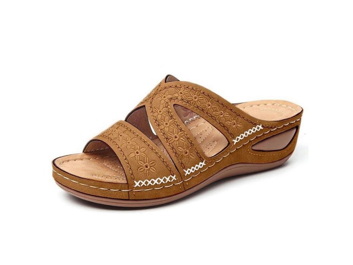 Sandalias Ortopédicas Con Soporte Para El Arco, Plantilla Suave, Plataforma Gruesa, Para Mujer, Con Bordado (modelo 2021).