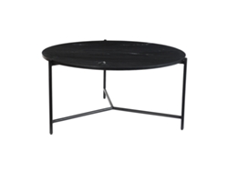 Mesa de centro redonda de mármol negro 90 cm diám. BUMCELLO MILIBOO