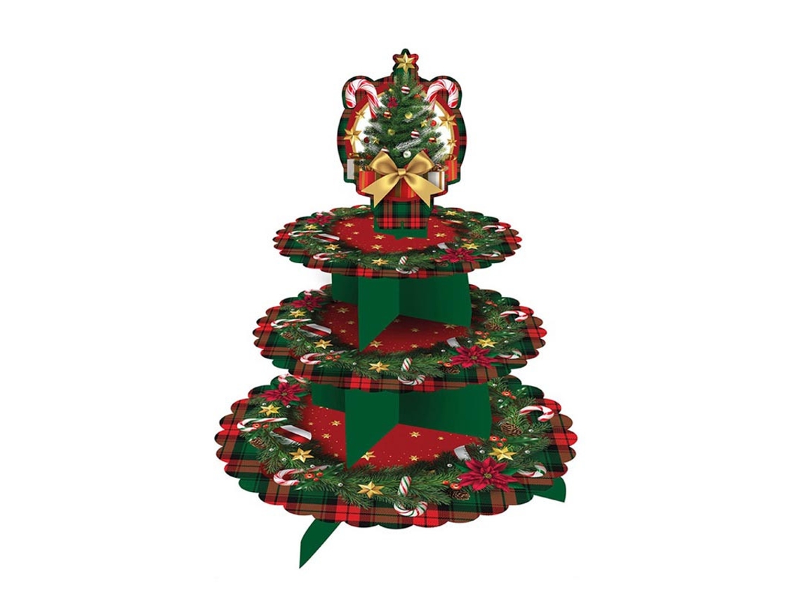 Bandeja Árbol de Navidad de 3 Pisos de 40x30 cm