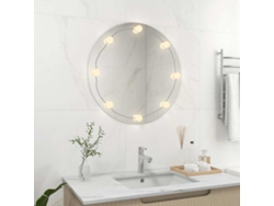 Espejo De Pared Con Luces Led Redondo De Vidrio