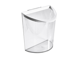 Papelera colgante transparente de gran calibre para ahorrar espacio, de montaje en pared, para cocina, encimera y debajo del fregadero.