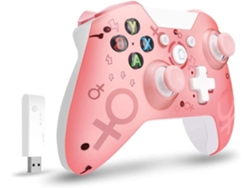Mando Inalámbrico Xbox para Xbox One Mando de Juegos Gamepad Joystick para Xbox One Pc y Ps3 Sin Conector para Auriculares Rosa YIZHOOD