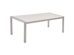 Mesa de comedor BELIANI Vernio de Aluminio Blanco 90x180x76