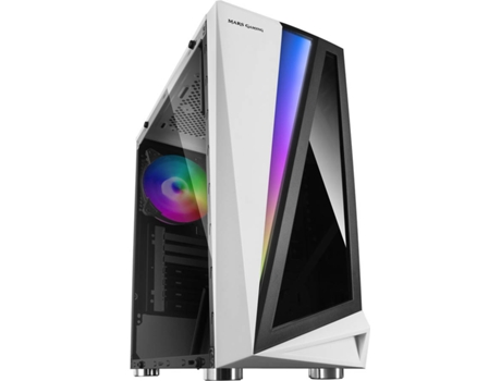 Caja PC MARS GAMING MCLW (ATX Tower - Blanco)