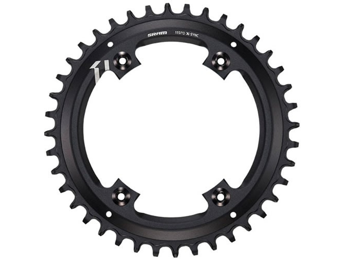 Plato SRAM Sync Apex1 Asimetrico Velocidades Dientes (Negro)