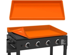Funda para plancha Blackstone, de silicona resistente de grado alimenticio, con bordes mejorados y cobertura completa, y accesorios.