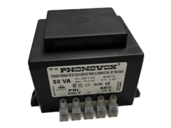 Transformador de seguridad para iluminación de piscinas PHONOVOX tp31050 50 VA 12 V 230 V 50-60 Hz 9,8 x 7,9 x 6,4 cm
