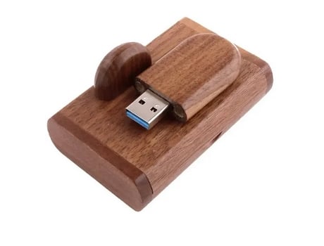 Pendrive madera oscura grabación USB 3.0 JASTER