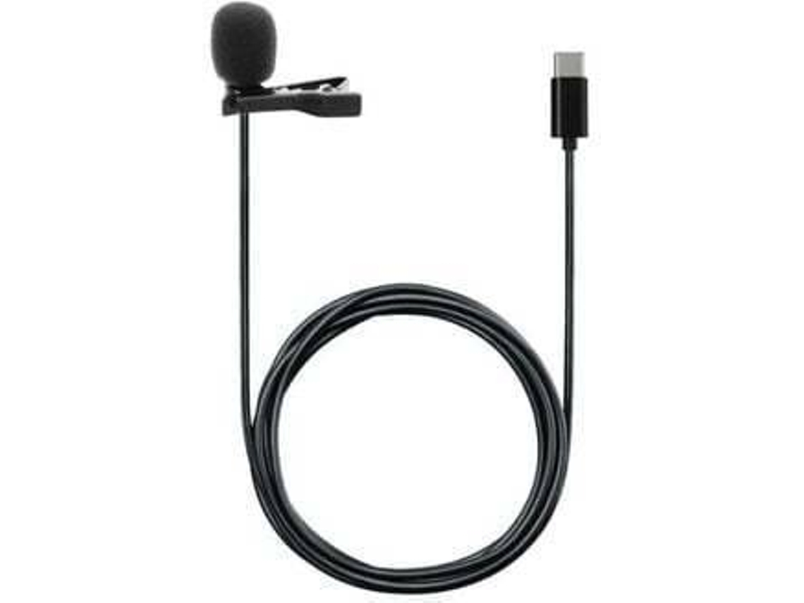 Microfone de lapela TNB Influence (USB-C - Preto)