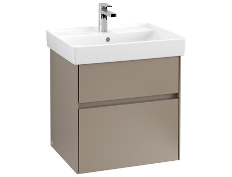 Villeroy &amp Boch Collaro tocador con iluminación 554x546x444 mm 2 cajones C008B0