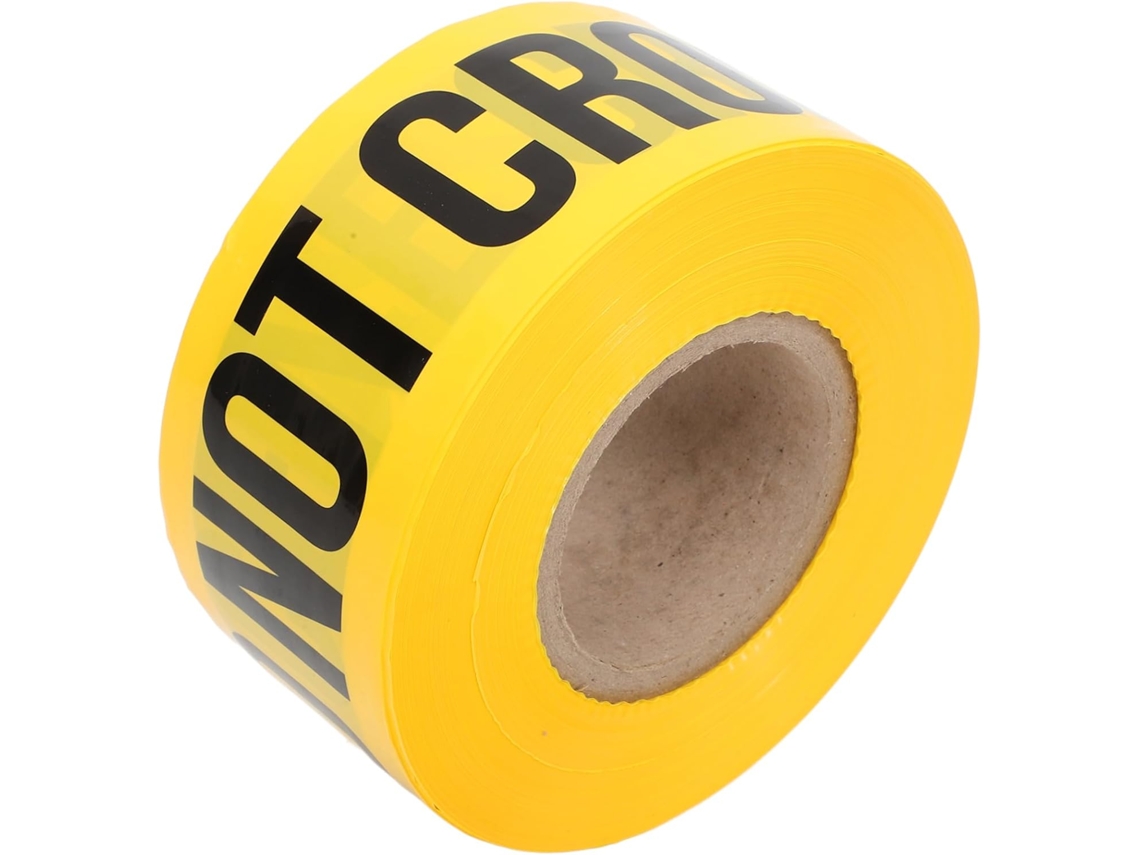 Cinta De Advertencia De Pe Amarilla De Alta Visibilidad E Impermeable De 7,5 Cm X 305 M