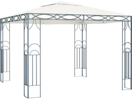 vidaXL Cenador color crema 300x300 cm