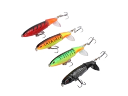 4 Pcs Señuelo Pencil Flotante 13g Con Hélice Estructura Tractor Superficie Agua Para Pesca