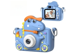 Minimáquina de fotografía infantil con dinosaurios Yizhood, cámara dual HD de 4800 W