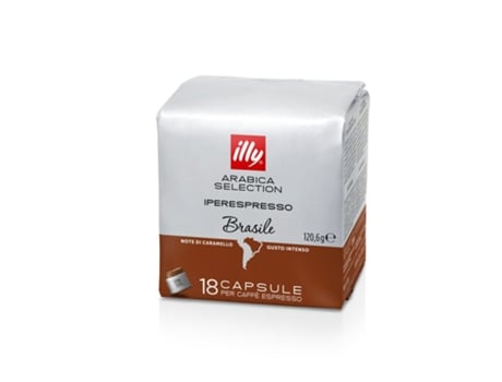 ILLY Iperespresso Brasile Cápsula de Café 18 Piezas