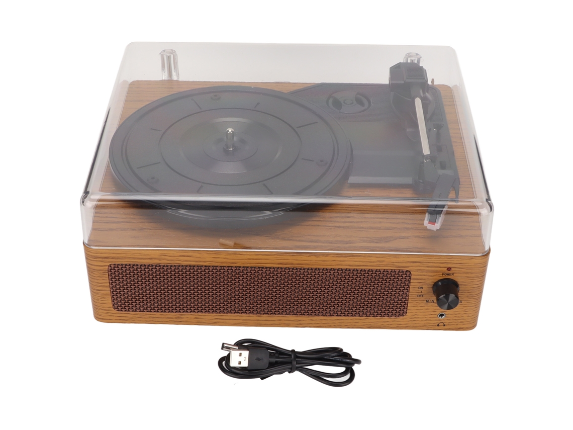 Tocadiscos De Vinilo De 3 Velocidades Con Bluetooth, Fonógrafo Retro Con Aguja De Rubí Para Diferentes Aplicações E Usos