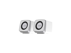 Altavoces para computadora Lenovo, sonido Hi-Fi Mdug (blancos)