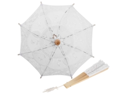 Paraguas de encaje con mango en forma de abanico para damas, mujeres, bodas, despedidas de soltera, decoraciones, baile, accesorios de fotografía, paraguas solar.