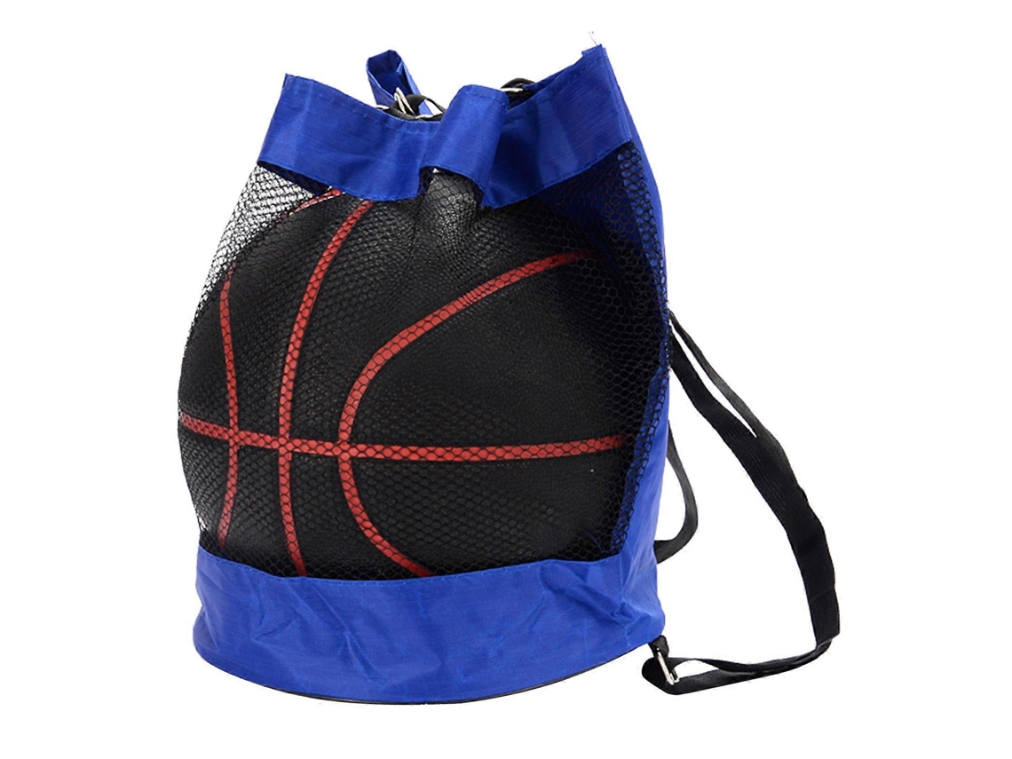 Mochila escolar para niño, ideal para gimnasia, baloncesto y fútbol, perfecta para adolescentes. Incluye compartimento para balón y red de fútbol (azul).