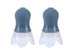 Tapones de silicona impermeables para los oídos, ideales para nadar y reducir el ruido en vuelos, con sellador negro.