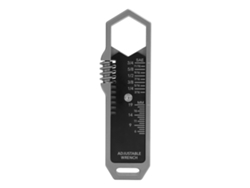 Llave Inglesa Edc Ajustable De 3/16 A 3/4 Pulgadas (5-19 Mm) Con Clip Extraíble Para Mantenimiento En Exteriores.