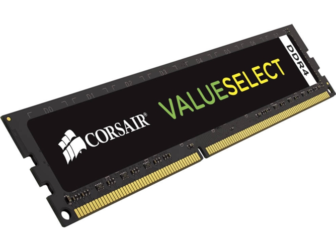 Memoria RAM DDR4 CORSAIR CMV4GX4M1A2133C15 (1 x 4 GB - 2133 MHz - CL 15 - Negro)