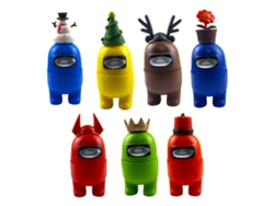 Dan26-7 Piezas Figuras De Juguete Personajes Pvc Llaveros Regalo Decoraciones Para Coche Pastel Animación Película Juego