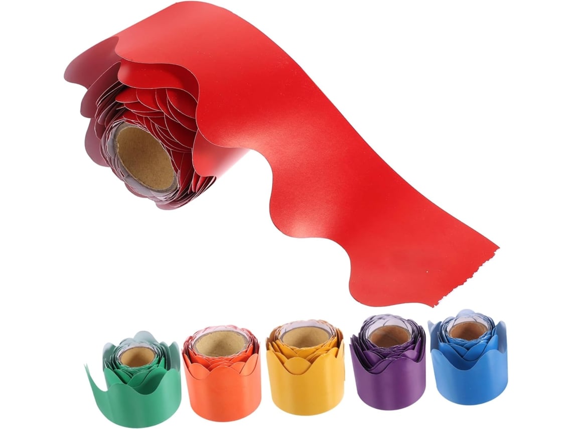6 Rollos De Bordes Dorados Para Pizarras Blancas, Autoadhesivos Y Resistentes Al Desgaste.