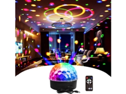 Luces De Bola De Discoteca, 9 Colores Led Dj Luces Rotativas Activadas Por Sonido Inalámbricas Con Control Remoto Para Casa Ktv Gusshious