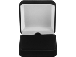 Joyero Terciopelo Negro Abatible Elegante Portátil Ideal Guardar Transportar Insignias Medallas Caja Tapa