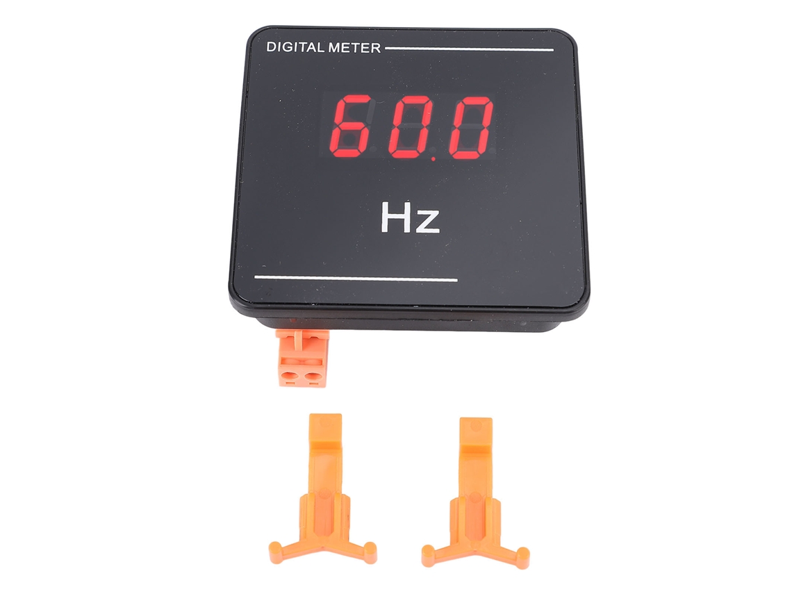 Medidor De Frecuencia Digital 10-99.9hz Ac50-500v Con Pantalla Led 0.56in Contador Tester Cimómetro
