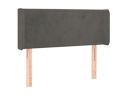 Maison Exclusive - Cabecero De Terciopelo Gris Oscuro 83x16x78/88 Cm