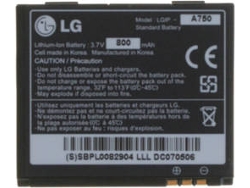 Batería LG IP-750A para Prada
