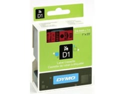 Cinta Laminada DYMO S0720970 Negro sobre Rojo