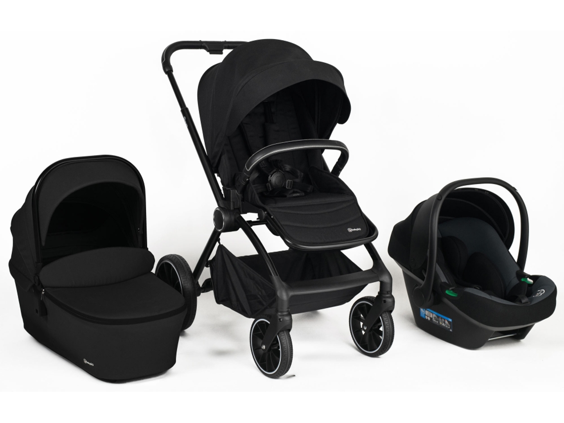 Cochecito 3 en 1 con asiento de coche para bebé Babygo Harmony Negro