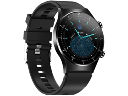 Reloj inteligente deportivo con monitor de frecuencia cardíaca, oxímetro de presión arterial, podómetro y rastreador de actividad física para Android e iOS Yizhood (negro)