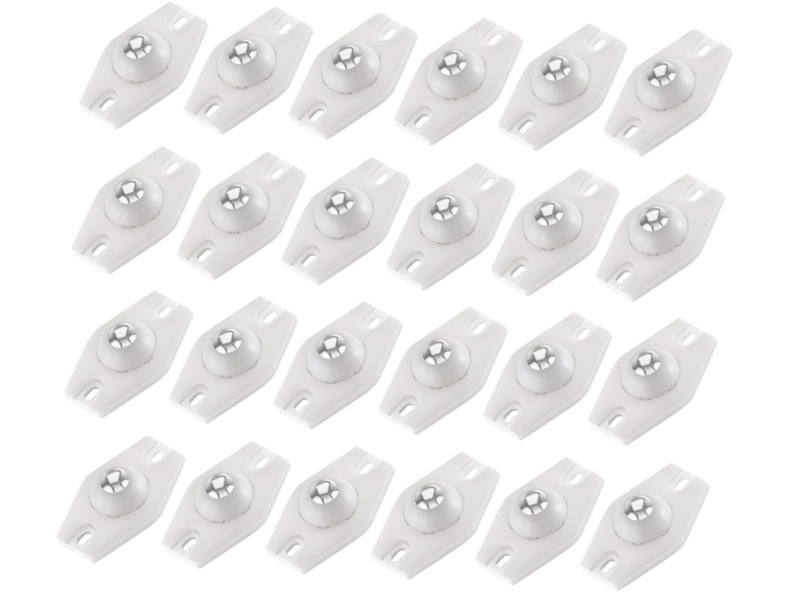 24piezas Polea Adhesiva Ruedas Giratorias Caja
