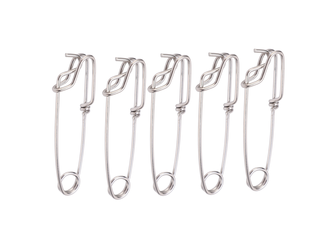 Danu26-5pcs Clips Snap Swivel Para Pesca Marítima, Cierre Ojo Cerrado, Conectores Rápidos, Accesorios De Pesca 2.0cmx80mm