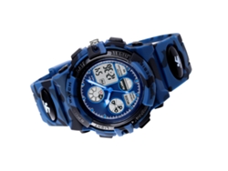 Reloj Digital Infantil Skmei 1163, Resistente Al Agua Hasta 5 Atm, Con Correa De Pu Y Funciones Multifuncionales.