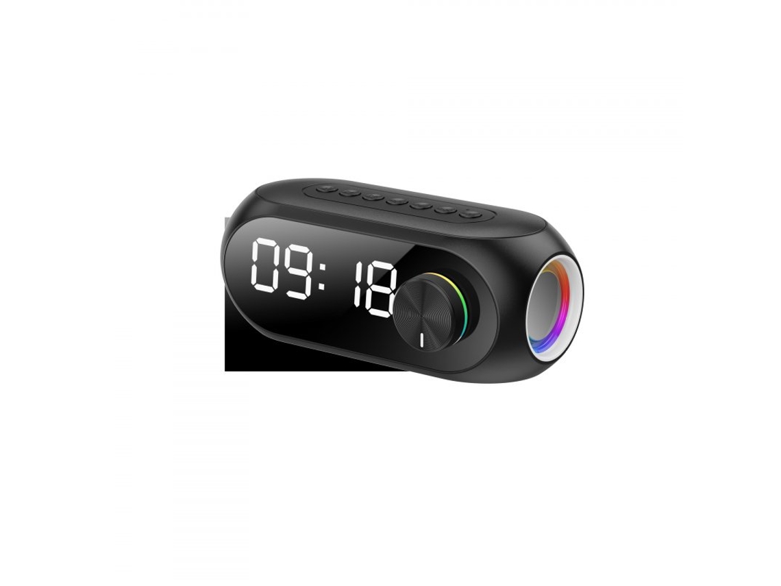 Altavoz Impermeable Despertador a prueba de agua Buena calidad de sonido Batería de larga duración Compañero de escritorio perfecto Negro