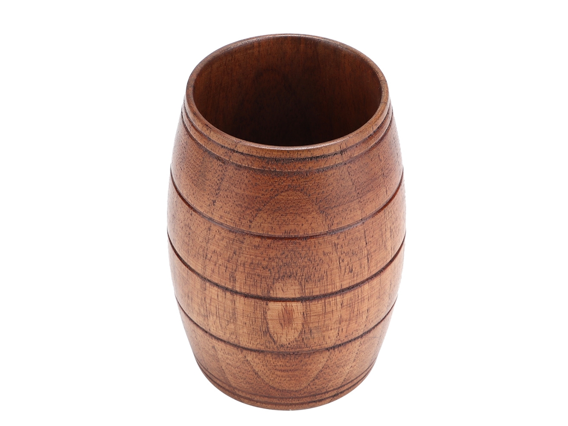 Taza De Madera De Kembat Natural Para Café, Té, Leche Y Cerveza - Uso Doméstico